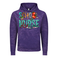 Cloud Purple school nurse Vintage Hoodie - texasbilliewilder