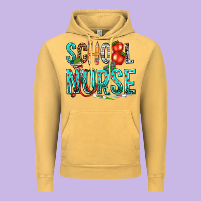School Nurse Vintage Hoodie Designed By Texasbilliewilder