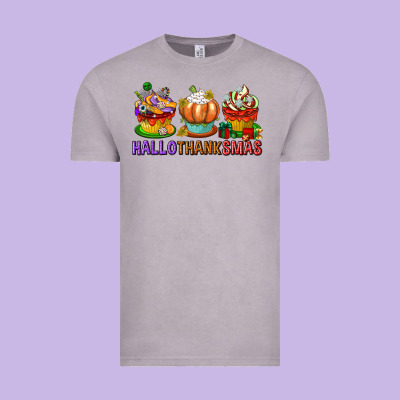 Hallothanksmas Cupcakes Vintage Tee Designed By Texasbilliewilder