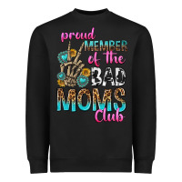 Black proud member of the bad moms club Heavyweight Sweatshirt - texasbilliewilder