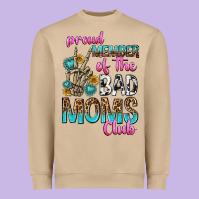 Proud Member Of The Bad Moms Club Heavyweight Sweatshirt Designed By Texasbilliewilder