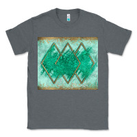 Charcoal Heather green glitter Classic Tee - JahusDesignShop