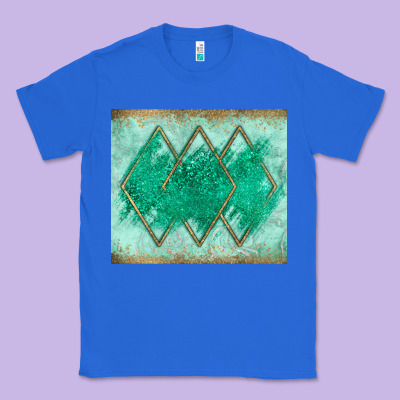 Green Glitter Classic Tee Designed By Jahusdesignshop