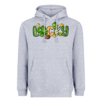 Heather Grey lucky st patrick s day Heavyweight Hoodie - MaliasSmallBusiness
