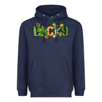 Navy lucky st patrick s day Heavyweight Hoodie - MaliasSmallBusiness