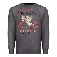 Charcoal Heather cupids brewing company Premium Sweatshirt - MaliasSmallBusiness