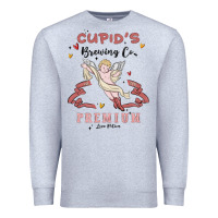 Heather Grey cupids brewing company Premium Sweatshirt - MaliasSmallBusiness
