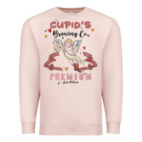 Pale Pink cupids brewing company Premium Sweatshirt - MaliasSmallBusiness