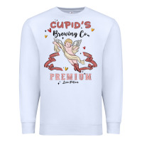 White cupids brewing company Premium Sweatshirt - MaliasSmallBusiness