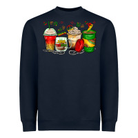Navy juneteenth coffee cups Heavyweight Sweatshirt - Zillion Design Studio