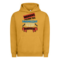 Pigment Peanut Butter I belong to a HAIRDRESSER warning job funny partner Urban Hoodie - Bettercallsaul