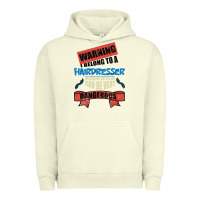 Pigment Pistachio I belong to a HAIRDRESSER warning job funny partner Urban Hoodie - Bettercallsaul