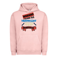 Pigment Salmon I belong to a HAIRDRESSER warning job funny partner Urban Hoodie - Bettercallsaul