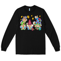 Black easter gnome with eggs Long Sleeve Tee - AdoDesignShop