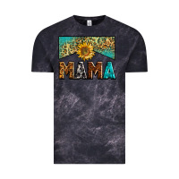 Cloud Black mama sunflower junkie Vintage Tee - Zillion Design Studio