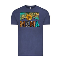 Vintage Denim mama sunflower junkie Vintage Tee - Zillion Design Studio