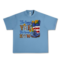 Pebble Blue the land of the yee the home of the haw Urban Heavy Tee - HRA Design Shop