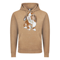 Vintage Coffee cute bunny Vintage Hoodie - RanaPortraitStore
