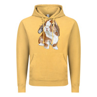 Vintage Mustard cute bunny Vintage Hoodie - RanaPortraitStore