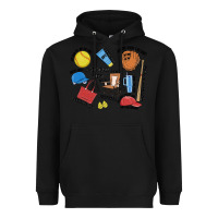 Black softball mom Heavyweight Hoodie - MaliasSmallBusiness