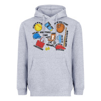 Heather Grey softball mom Heavyweight Hoodie - MaliasSmallBusiness