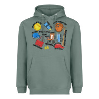 Sage softball mom Heavyweight Hoodie - MaliasSmallBusiness