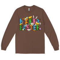 Chestnut happy easter Long Sleeve Tee - AdoDesignShop