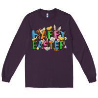 Plum happy easter Long Sleeve Tee - AdoDesignShop