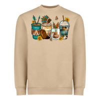 Mushroom indian headdress coffee cups Heavyweight Sweatshirt - Zillion Design Studio