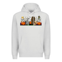 Dove Grey headstone and coffin lebbey glass Premium Hoodie - BundleAndBundleShop