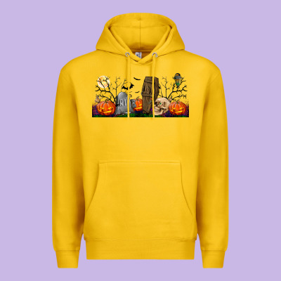 Headstone And Coffin Lebbey Glass Premium Hoodie Designed By Bundleandbundleshop