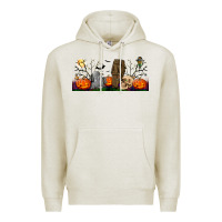 Oatmeal Heather headstone and coffin lebbey glass Premium Hoodie - BundleAndBundleShop