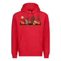 Red headstone and coffin lebbey glass Premium Hoodie - BundleAndBundleShop