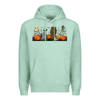 Seafoam headstone and coffin lebbey glass Premium Hoodie - BundleAndBundleShop