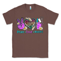Chestnut peace love nail art Classic Tee - AdoDesignShop
