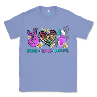Colony Blue peace love nail art Classic Tee - AdoDesignShop