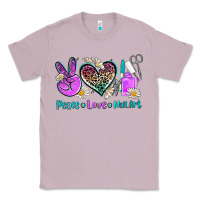 Lilac peace love nail art Classic Tee - AdoDesignShop