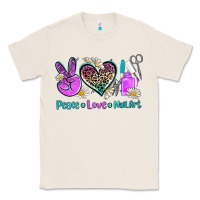 Natural peace love nail art Classic Tee - AdoDesignShop