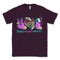 Plum peace love nail art Classic Tee - AdoDesignShop