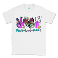 White peace love nail art Classic Tee - AdoDesignShop
