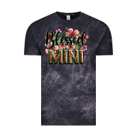 Cloud Black flowers blessed mini Vintage Tee - Zillion Design Studio
