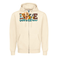 Sandshell love golden retriever Zipper Hoodie - Artiststas
