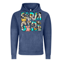 Vintage Denim farm girl Vintage Hoodie - Zillion Design Studio