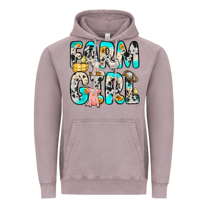 Farm Girl Vintage Hoodie by Zillion Design Studio | Teevron