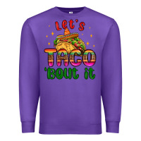 Purple let s taco bout it Premium Sweatshirt - MaliasSmallBusiness
