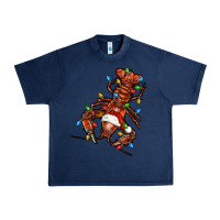 Navy Christmas crawfish Urban Heavy Tee - FaDigitalArtStudio