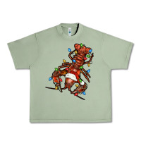 Oil Green Christmas crawfish Urban Heavy Tee - FaDigitalArtStudio