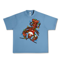 Pebble Blue Christmas crawfish Urban Heavy Tee - FaDigitalArtStudio
