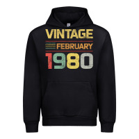 Black Born in 1980 Vintage February Urban Hoodie - Bettercallsaul