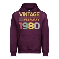 Mauve Wine Born in 1980 Vintage February Urban Hoodie - Bettercallsaul